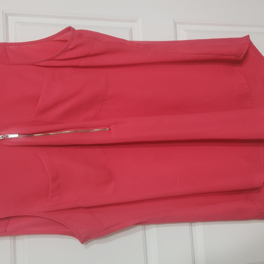 Vibrant Pink Sleeveless Blouse